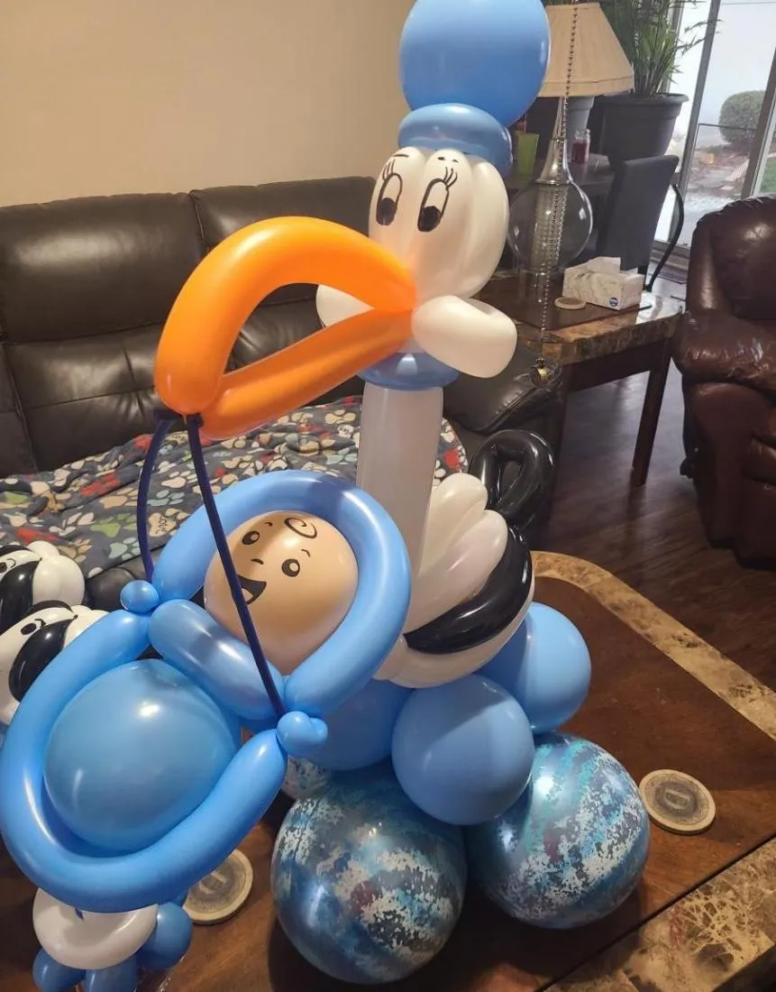 Colorful balloon creations