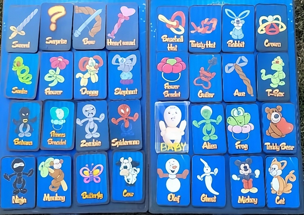 Balloon animals display